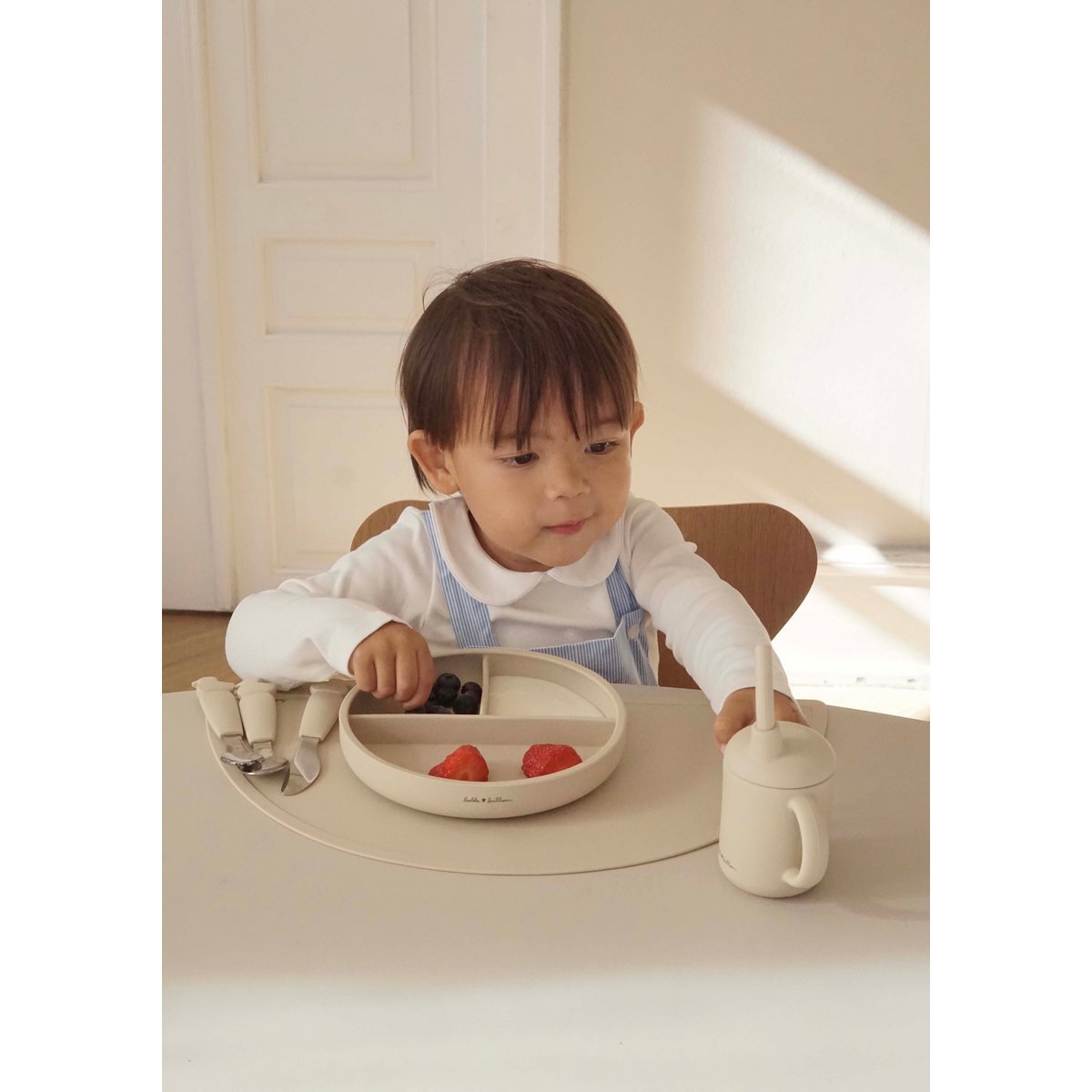 Silicone Sippy Cup - Oyster Beige