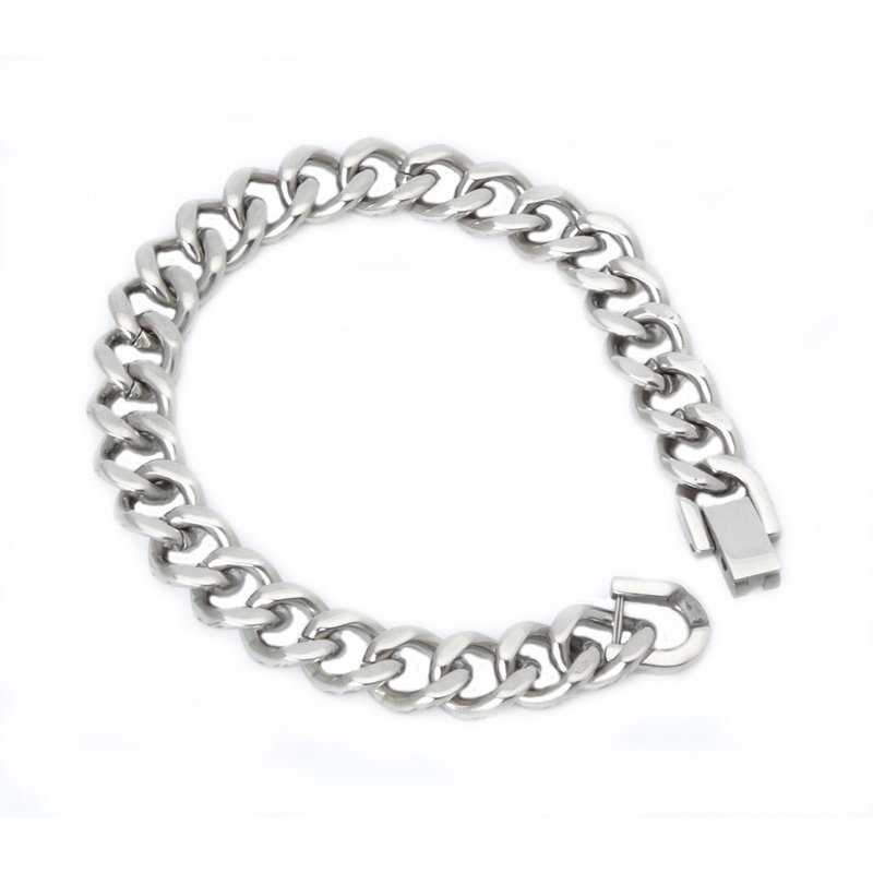 Stainless steel link bracelet