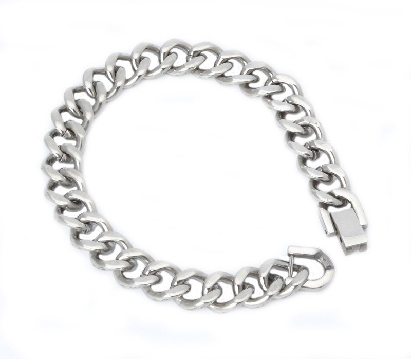 Stainless steel link bracelet