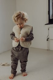 Gilet Sherpa en Laine - Lait