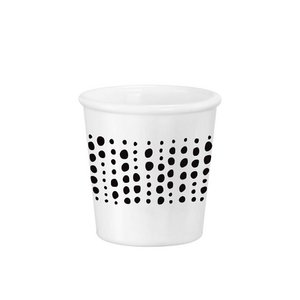Espresso Cups - dots - White/Black - Porcelain