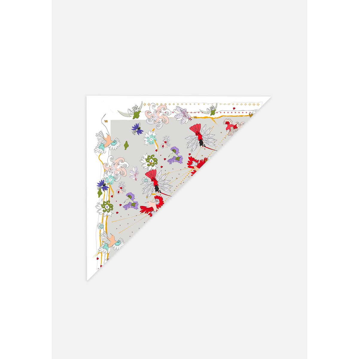 Foulard Triangle géant « Le paradis blanc »