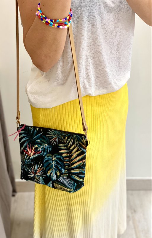 Sac Elise TROPICAL NOIR