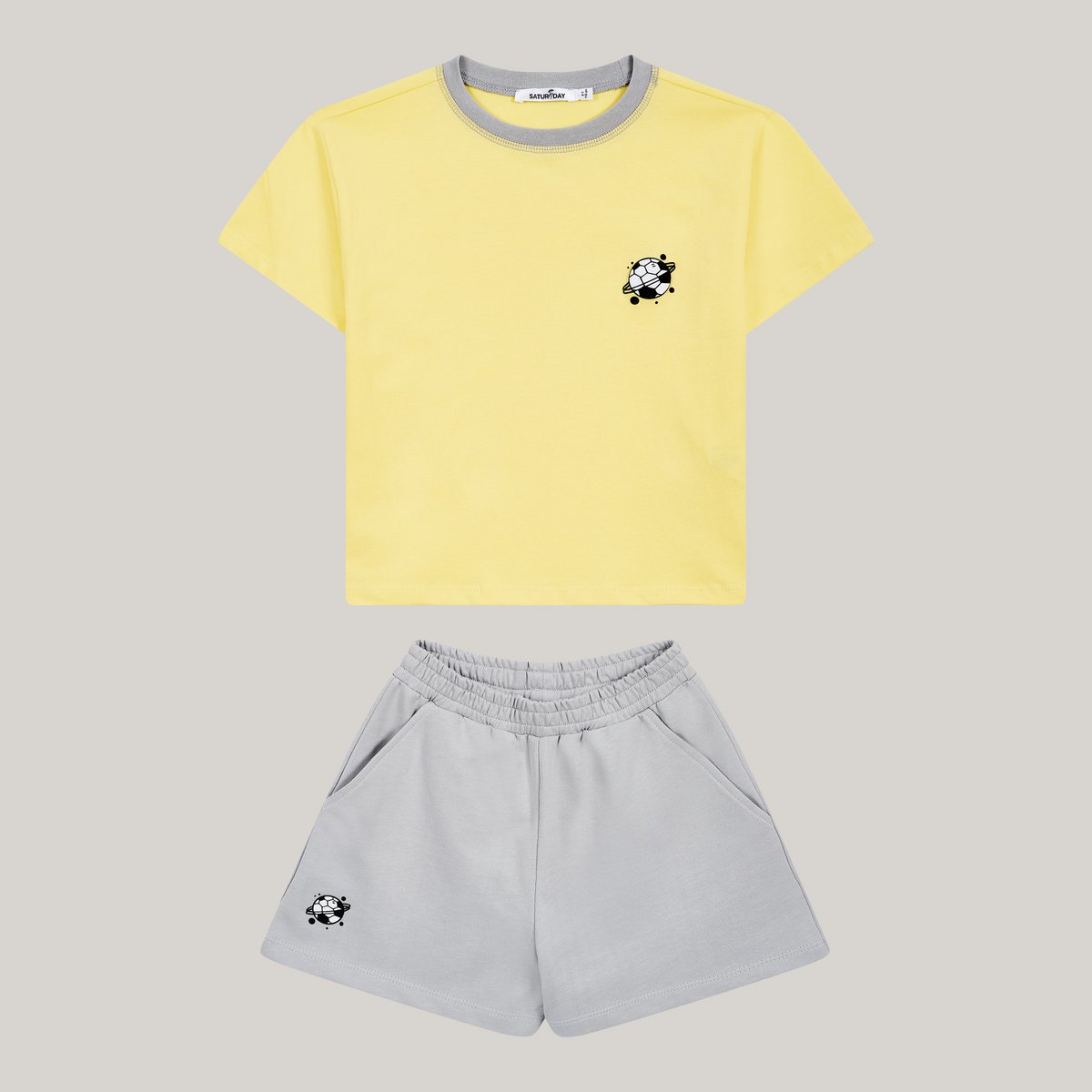 Twin set for small football stars (T-shirt & shorts)