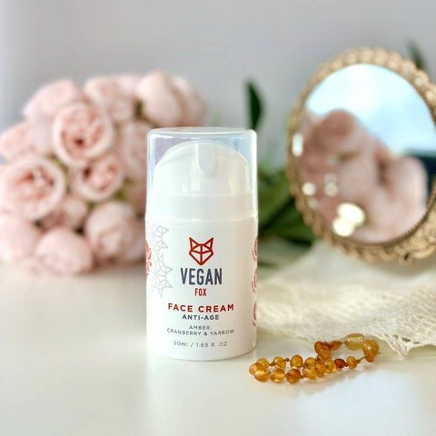 Anti-age gezichtscrème met amber en peptiden