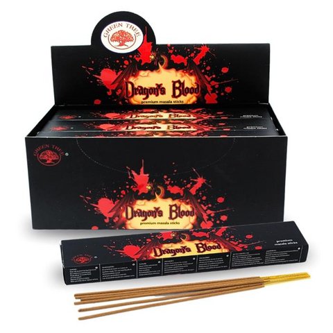 Green Tree Dragon's Blood Hand Rolled Natural Incense Sticks