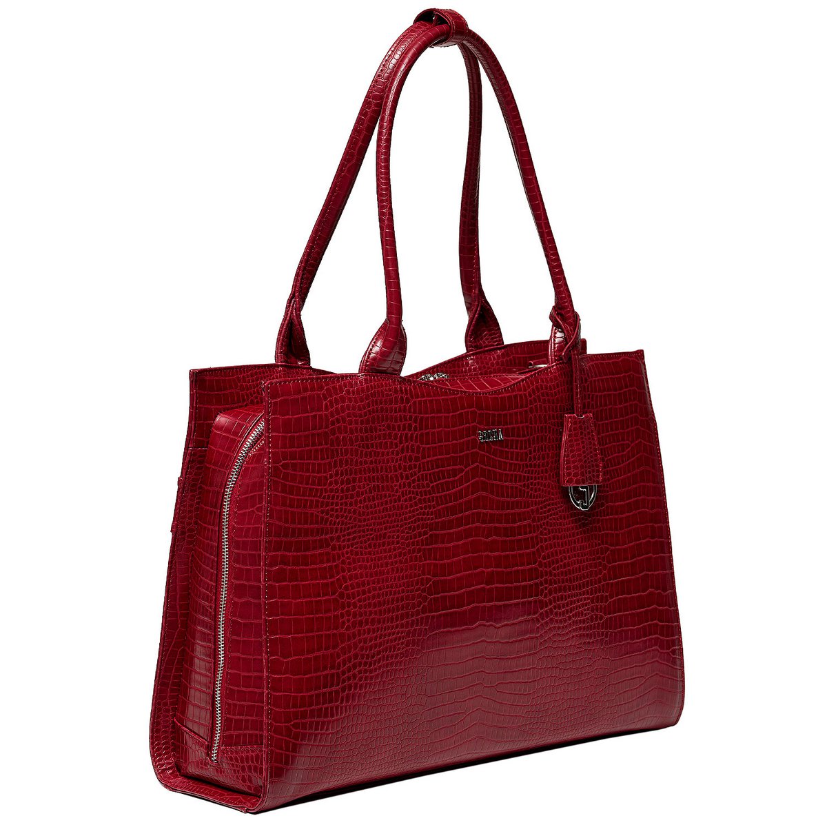 Midi Croco Burgundy 14"