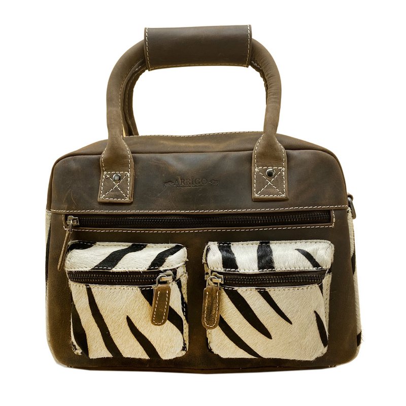 Brown Zebra Tas - Crossbody Ladies Bag im Cowboybag -Stil (Westsbag)