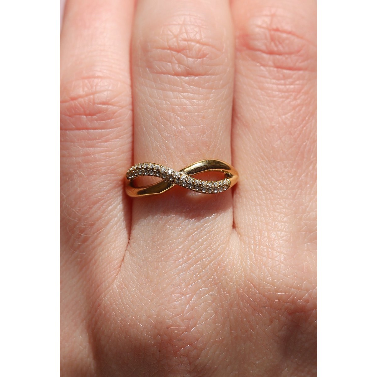 Michelli - Double Layer Cross Gold Ring