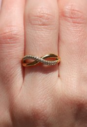 Michelli - Double Layer Cross Gold Ring