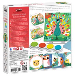 Dipinto con le dita "Animali colorati"