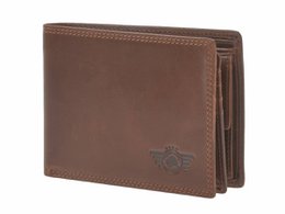 Voksagtig Vintage tobaksnød Scheintasche 2tlg. RFID 1353-24