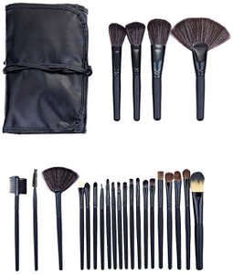 SET OF 24 BLACK BRUSHES
