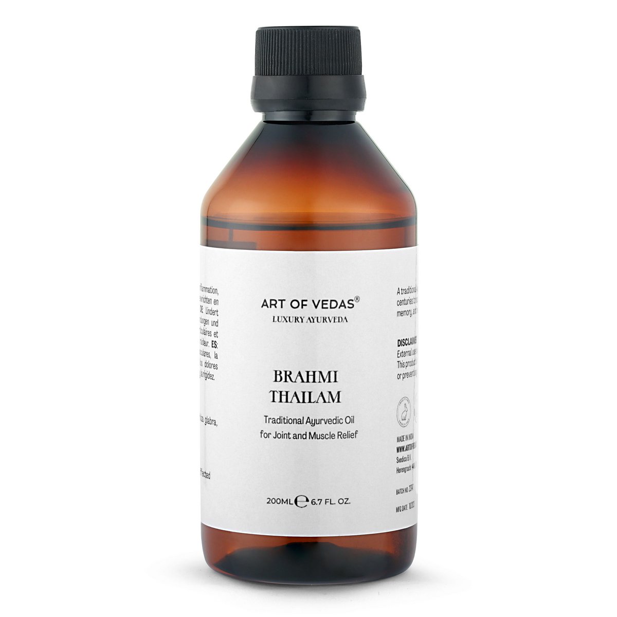 Brahmi Thailam | Herbal Scalp & Head Massage Oil For Mental Clarity & Hair Nouration