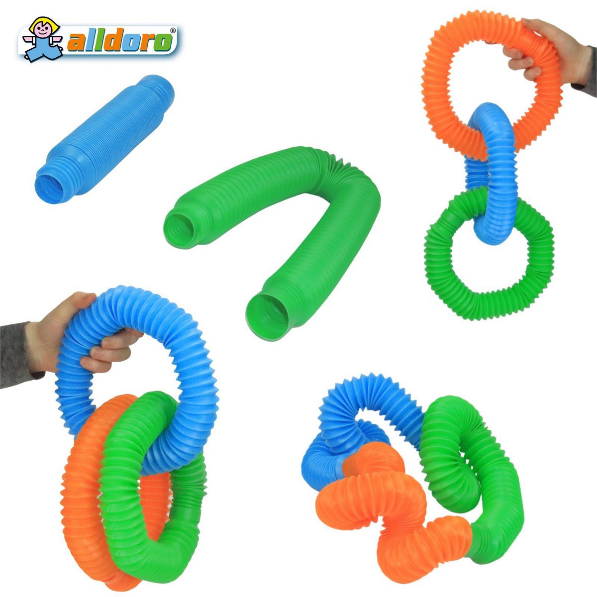 Flexi Tubes, 3er Set Stretchrohre, Ø 4,5 cm