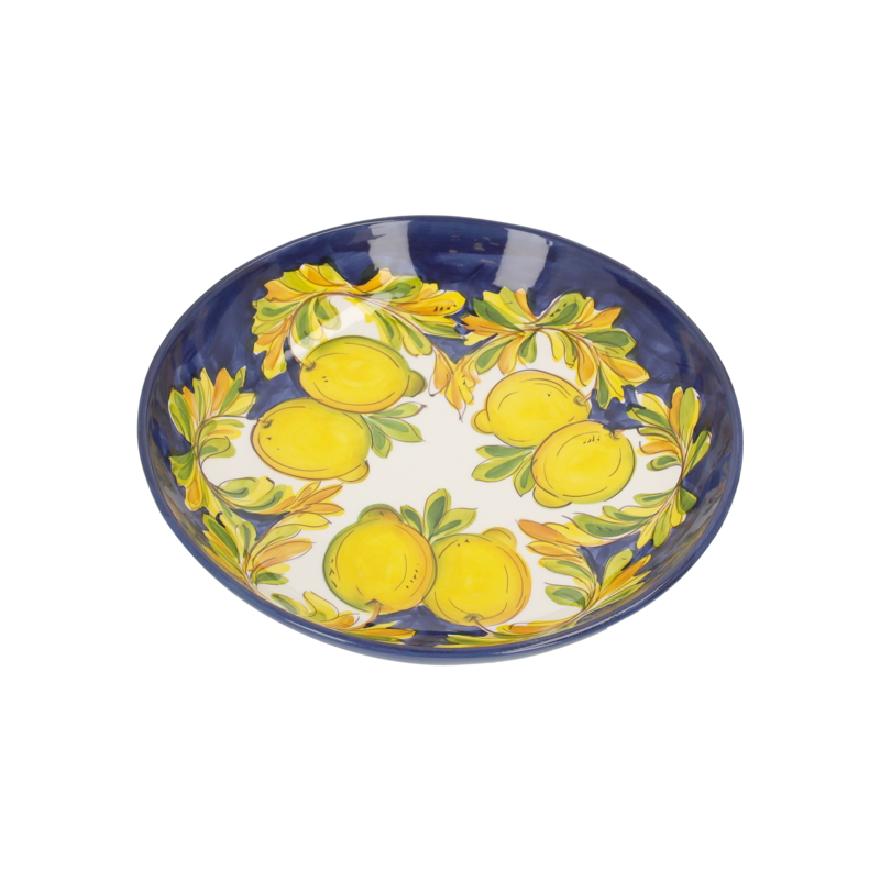 Mellem keramisk salatskål med citroner Ø33 cm H7
