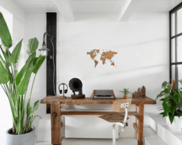 Mappa del mondo in legno - Fai da te - HDF