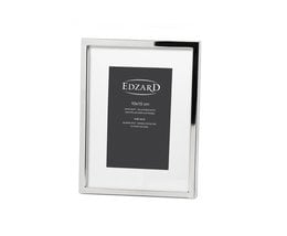 EDZARD Rivoli fotoramme til fotos 10 x 15 cm, sølvbelagt, anløbssikker, med 2 bøjler
