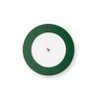 Plate Love Birds Deer Dark Green 26.5cm