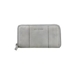 CLASSIC ZIP WALLET Geldbörse Leder grey