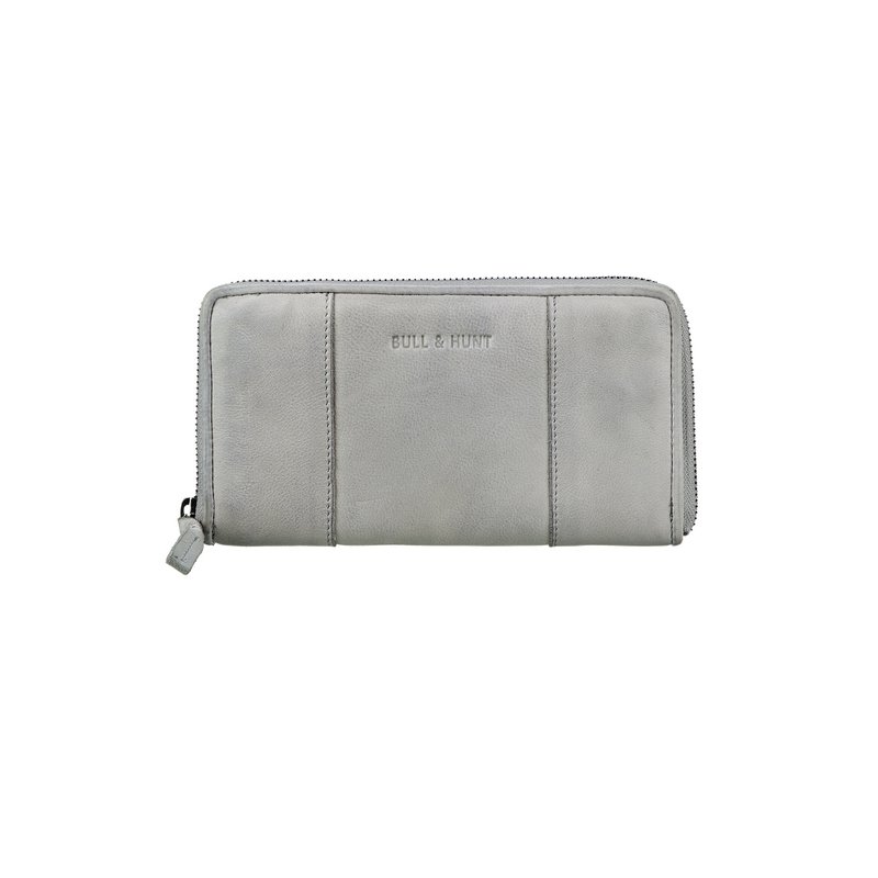 CLASSIC ZIP WALLET Geldbörse Leder grey