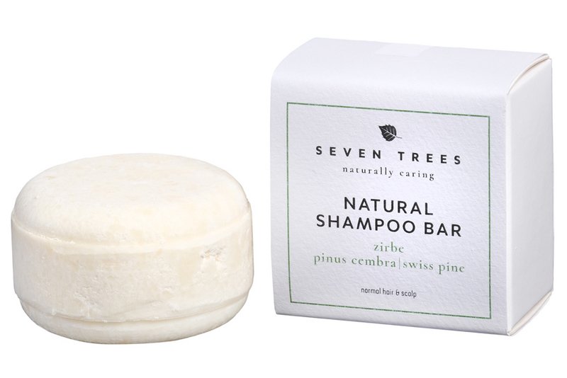 ZIRBE / PINUS CEMBRA / SWISS PINE- Champú sólido para el cabello con aceite de cáñamo y aceite esencial de pino piñonero