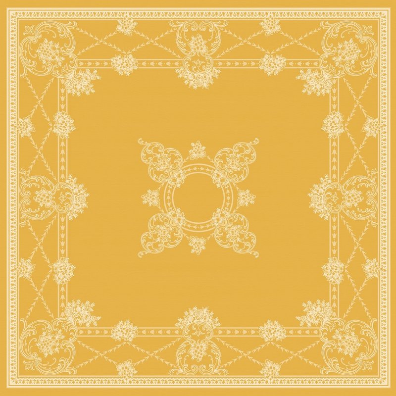 Mantel de lino Melodía francesa - mangold