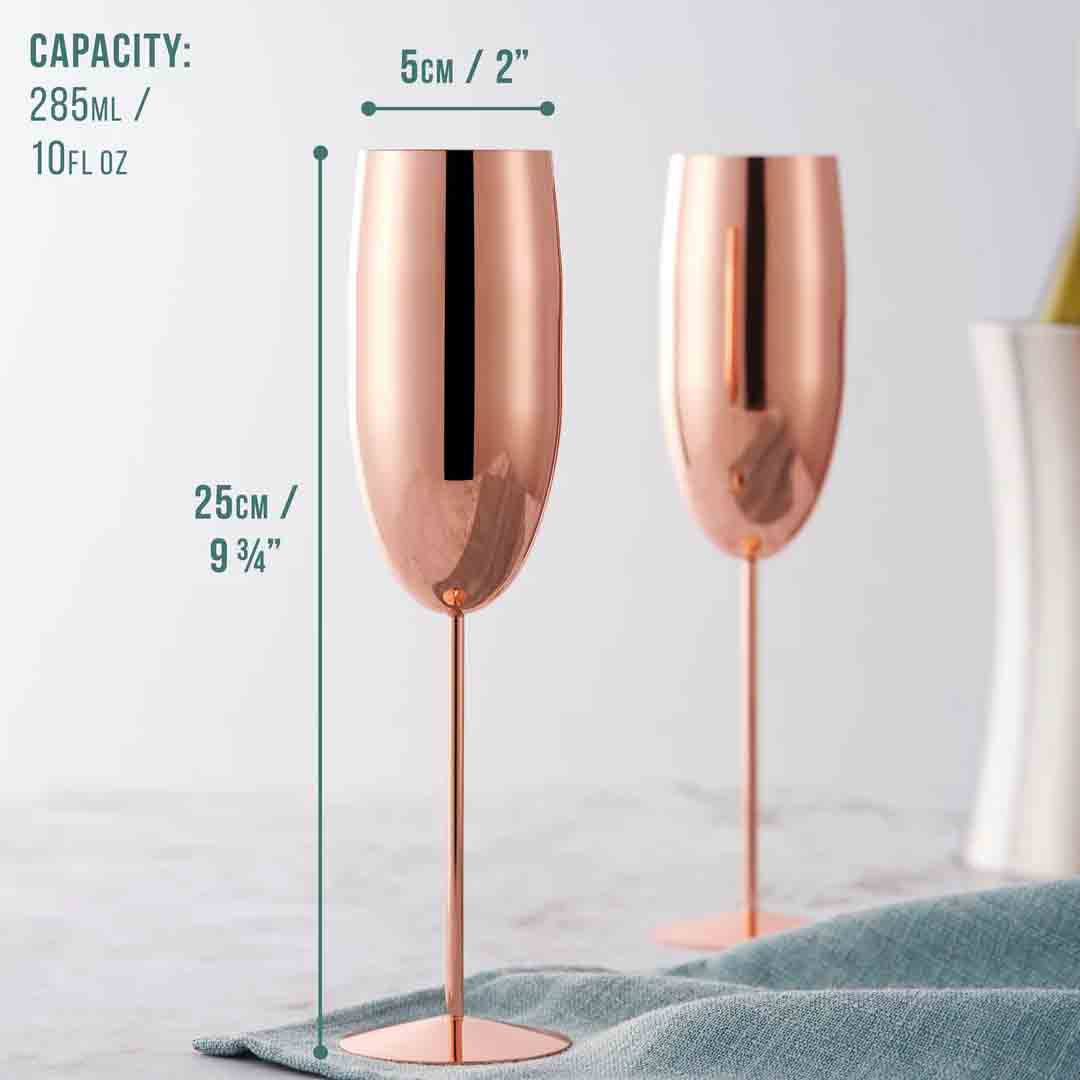 Champagne flute Rose 4x28,5cl
