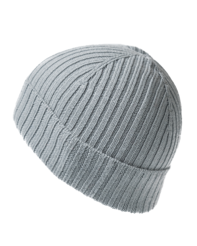Beanie 100% Merino grå
