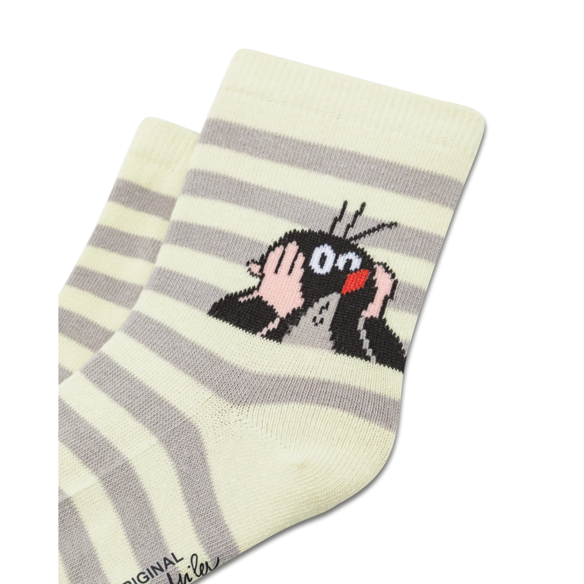 koaa – La petite taupe « Stripes » – Chaussettes vert/gris