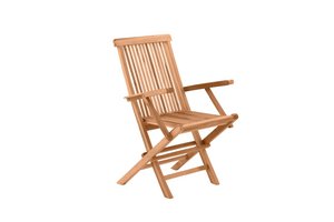 Garden armchairs, set of 2, teak