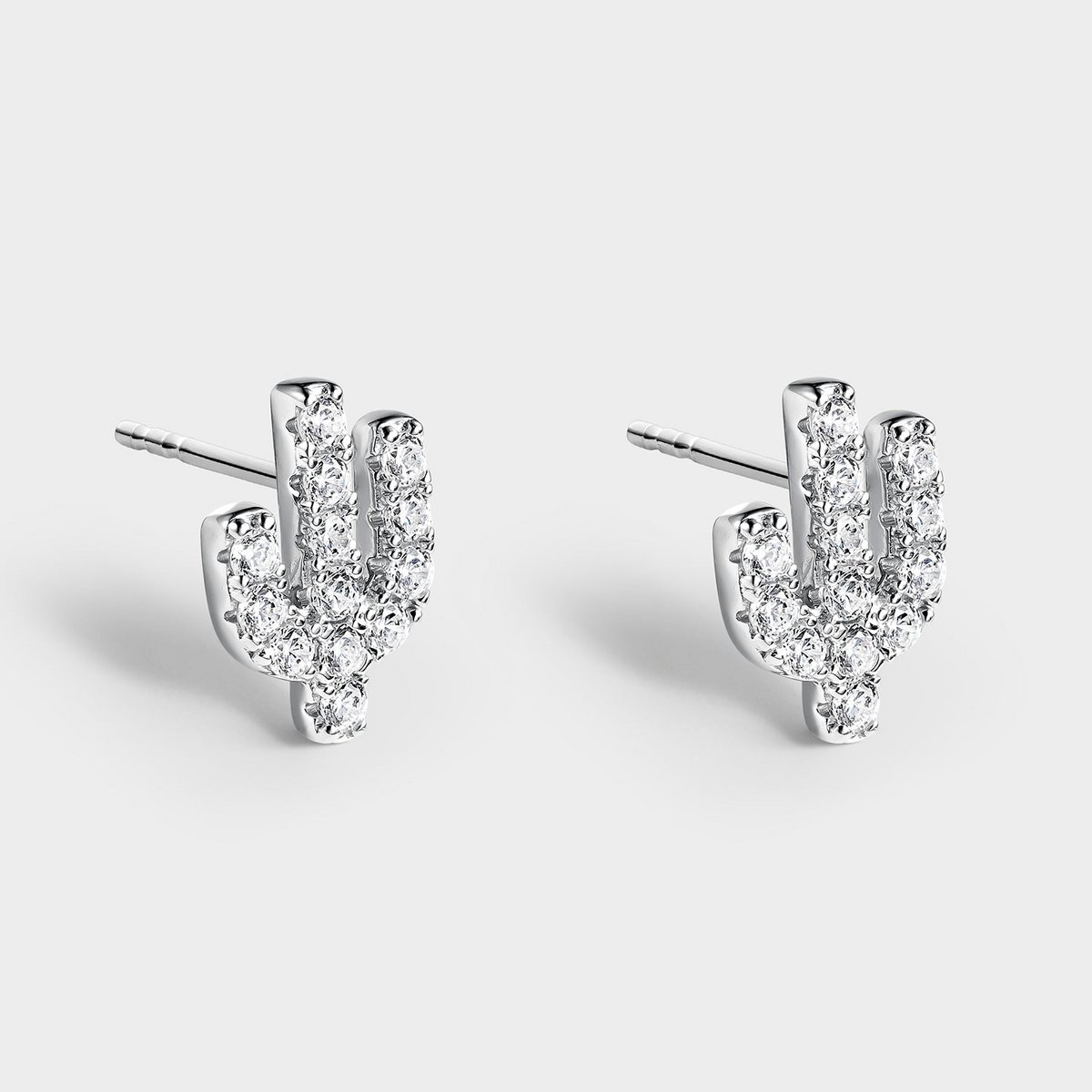 CACTUS EARRINGS IN SILVER