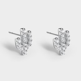CACTUS EARRINGS IN SILVER