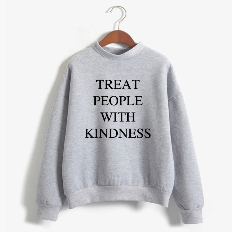 Sweater med rund hals, europæisk og amerikansk alfabetsweater