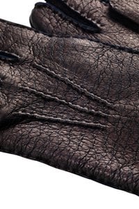 BLAU MARINE PECCARY WINTERHANDSCHUHE