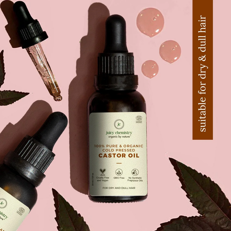 Organic Castor Cold Pressed Carrier Oil - 30ml
