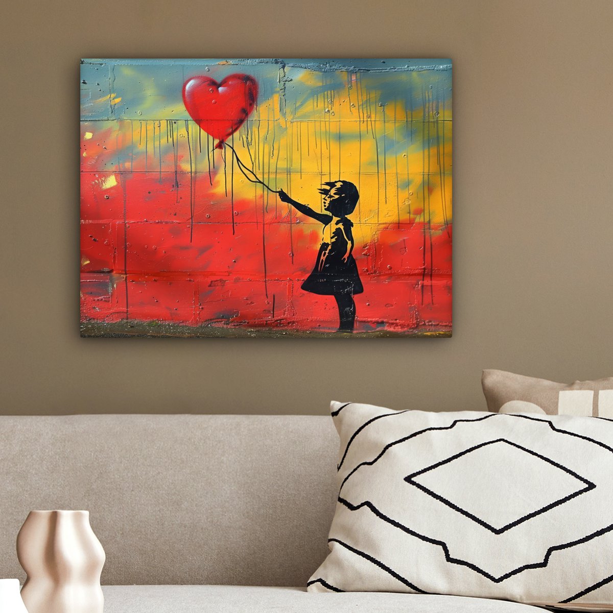 Leinwand Malerei - Wanddekoration Banksy Sty