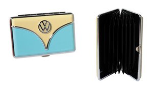 Volkswagen VW T1 Bus Visitekaartjesdoosje in Geschenkdoos - Voorkant/Blauw