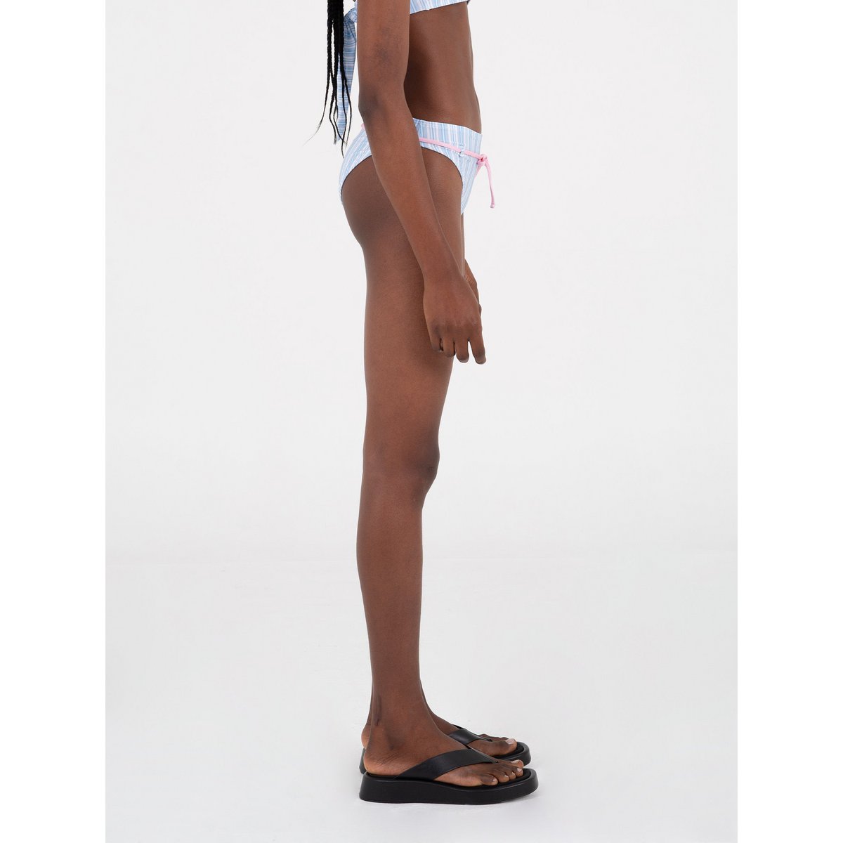 Bikiniunderdel med flodstribet print