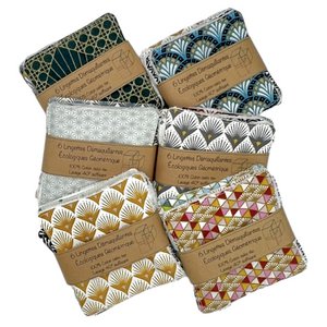 Kleine ecologische make-up verwijderaardoekjes, “Geometrisch”