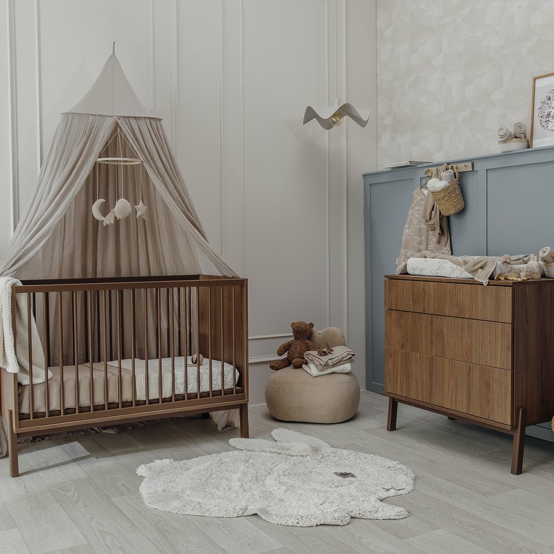 Changing pad cover jersey print Branches Sand