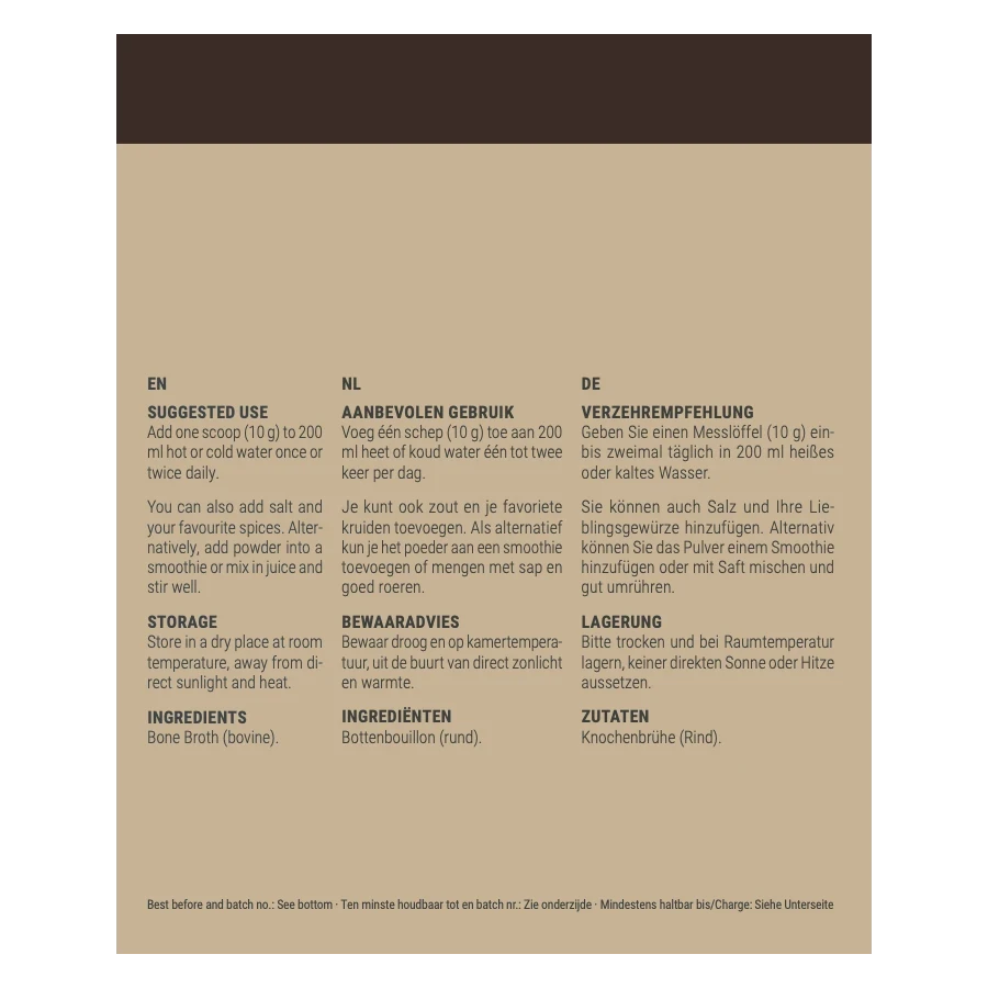 Big Food - Bottenbouillon Collageenpoeder Klassiek - 300 g