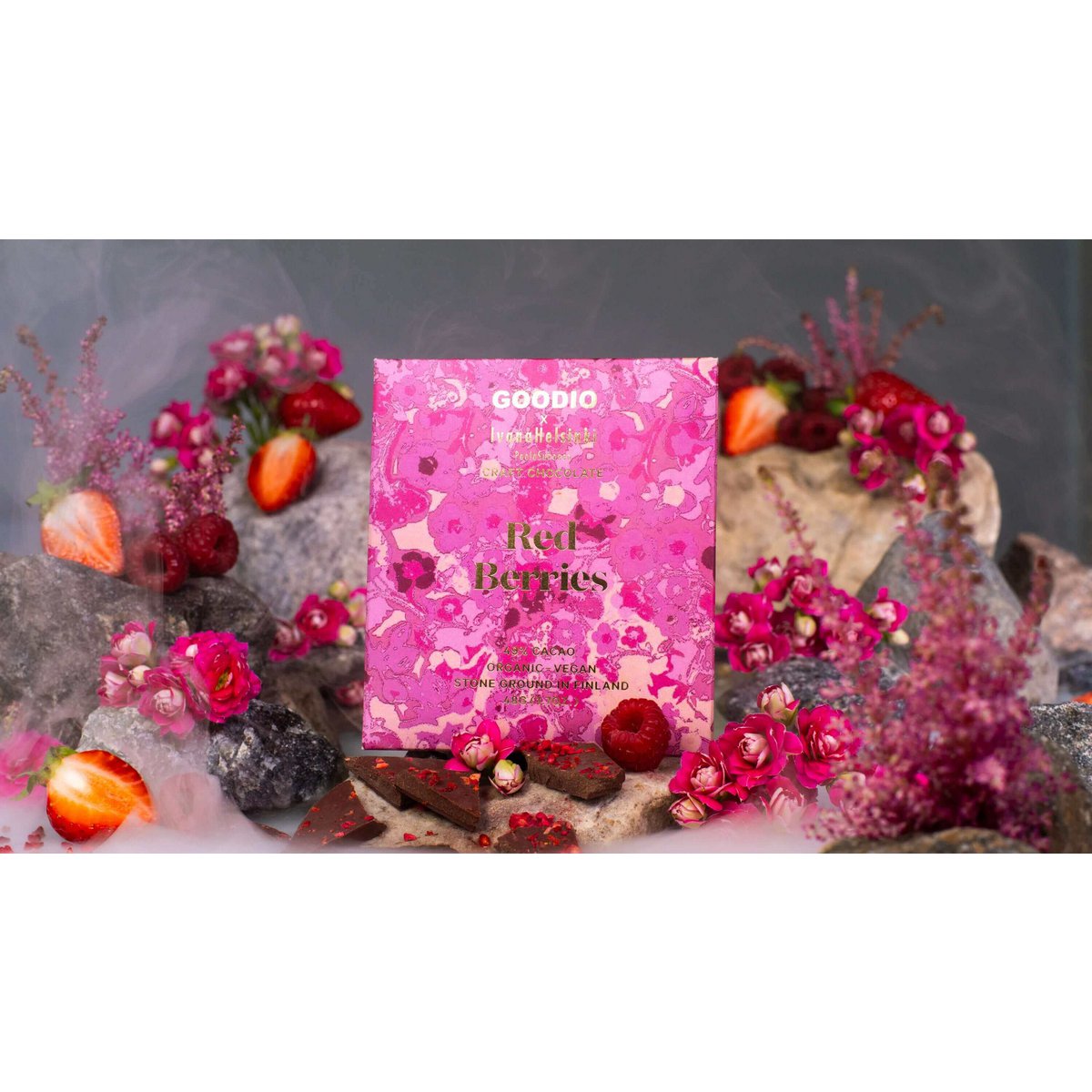 Schokolade mit roten Beeren 49 %