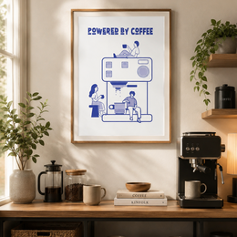 Powered By Coffee Plakat