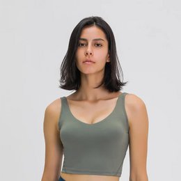 Camiseta sin mangas Nepoagym PASSION con estante, sujetador integrado, Top corto con acolchado extraíble, sujetador deportivo palangre para Yoga y gimnasio