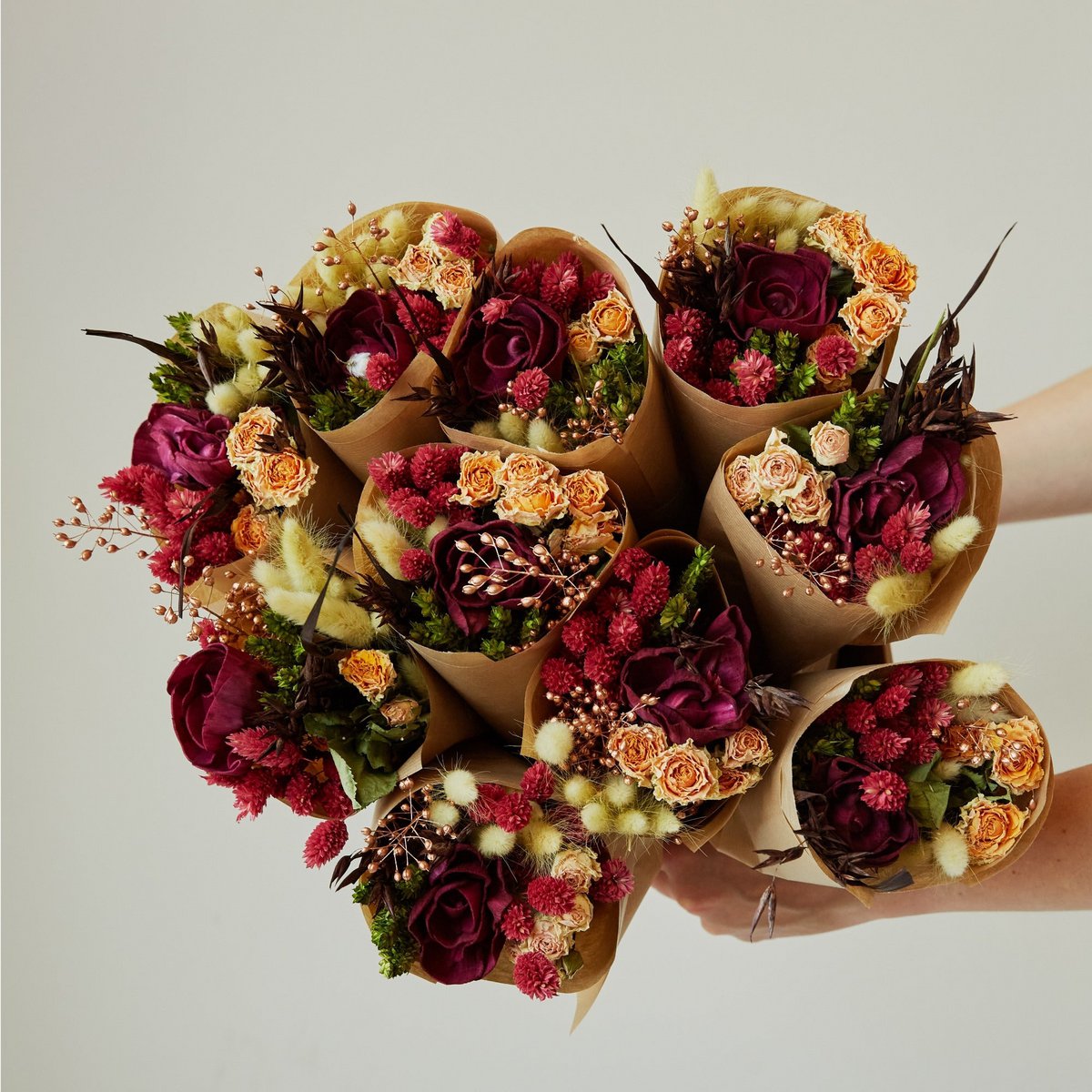 Market More Trockenblumenstrauß – Waldbeere