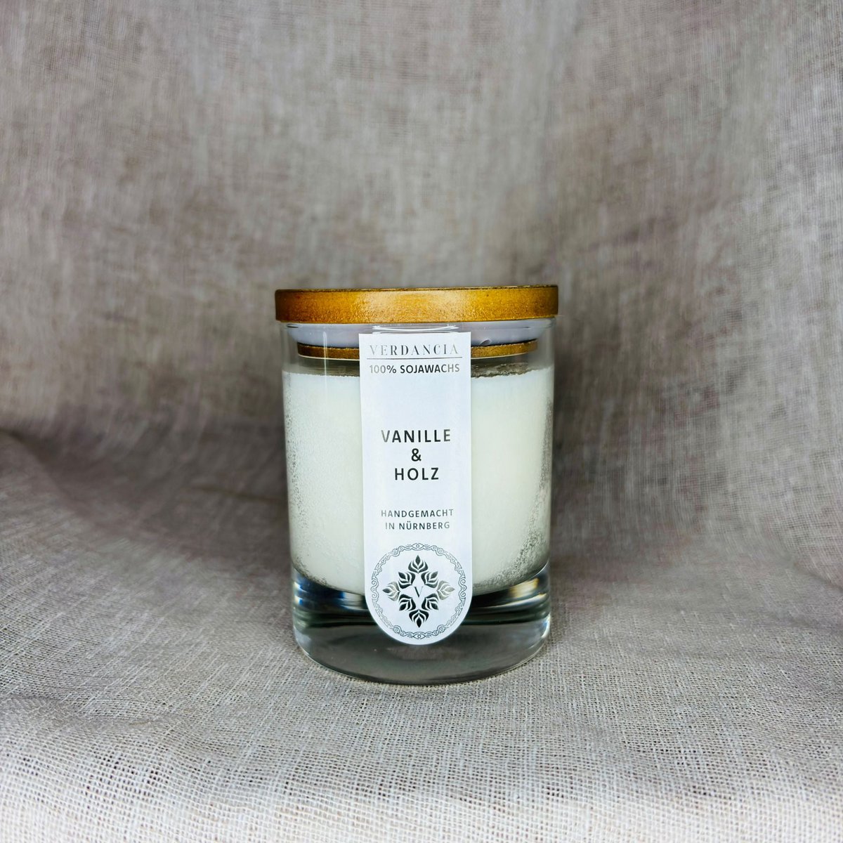 Vanille & Hout | Geurkaars sojawas – vanille, patchouli en sandelhout – warm en gezellig