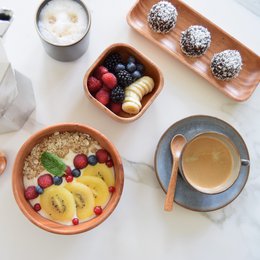 Handmade Tableware - Rice Bowl - Ø15 cm - Eco-friendly - Khaya Wood