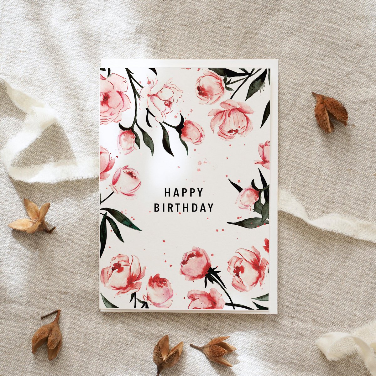 Wenskaart · Gefeliciteerd met je verjaardag | rozen