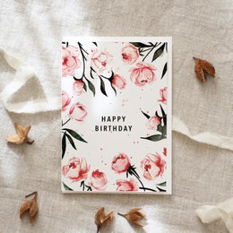 Biglietto d'auguri · Buon Compleanno | Rose